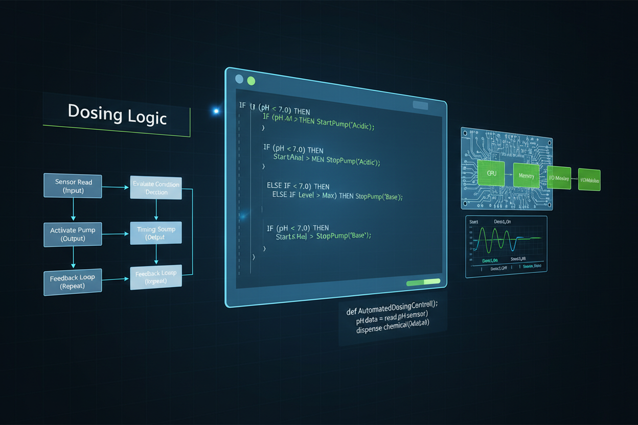 Automated Dosing Logic & Controller Programming Scripts