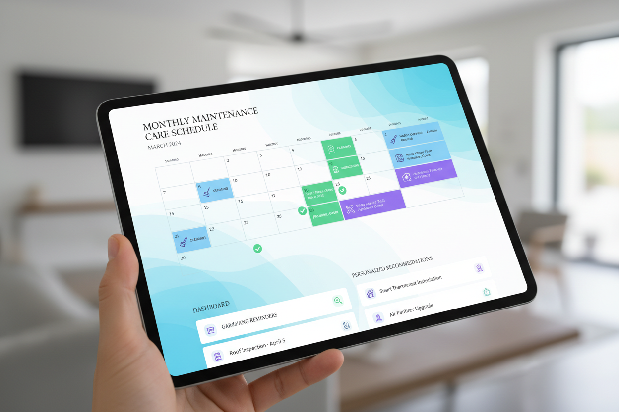 Digital Maintenance Concierge: Personalized Monthly Care Schedules